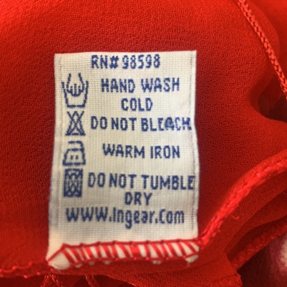 Women’s Red Floral Fringe Wrap Skirt  Swimsuit Cover-Up - Picture 9 of 13